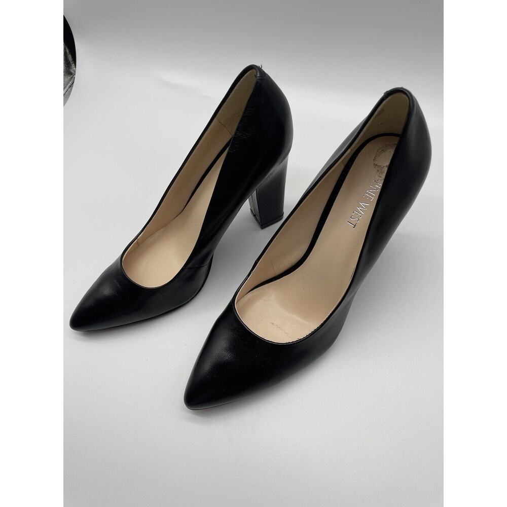 Nine West Black Leather Pumps. Worn Once. Sz 8.5. Stunning!